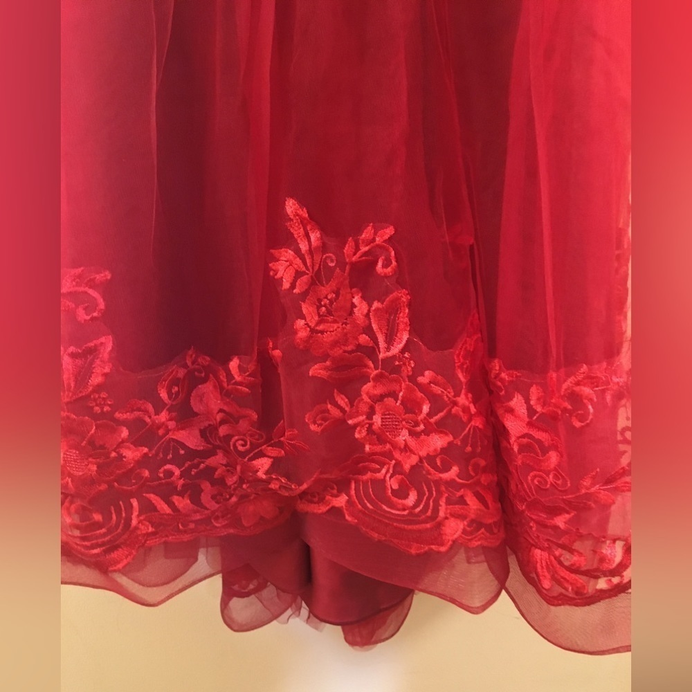 Girl’s Holiday Red Dress - Picture 6 of 9